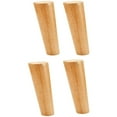 thumbnail image 3 of Wooden table legs, wooden feet, furniture feet, sofa feet with mounting plates & screws for cabinet, sofa, coffee table, TV cabinet and other furniture legs, 3 of 7