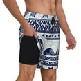 thumbnail image 3 of Daiia Sea Underwater Animals1 Mens Swim Trunks Swim Shorts Quick Dry Swim Shorts with Mesh Lining Pockets-3X-Large, 3 of 9