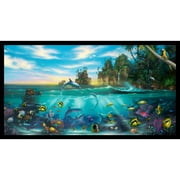 Elizabeth's Studio Paradise Found Fabric 24x43 Panel 100% Cotton Fabric sold by the panel