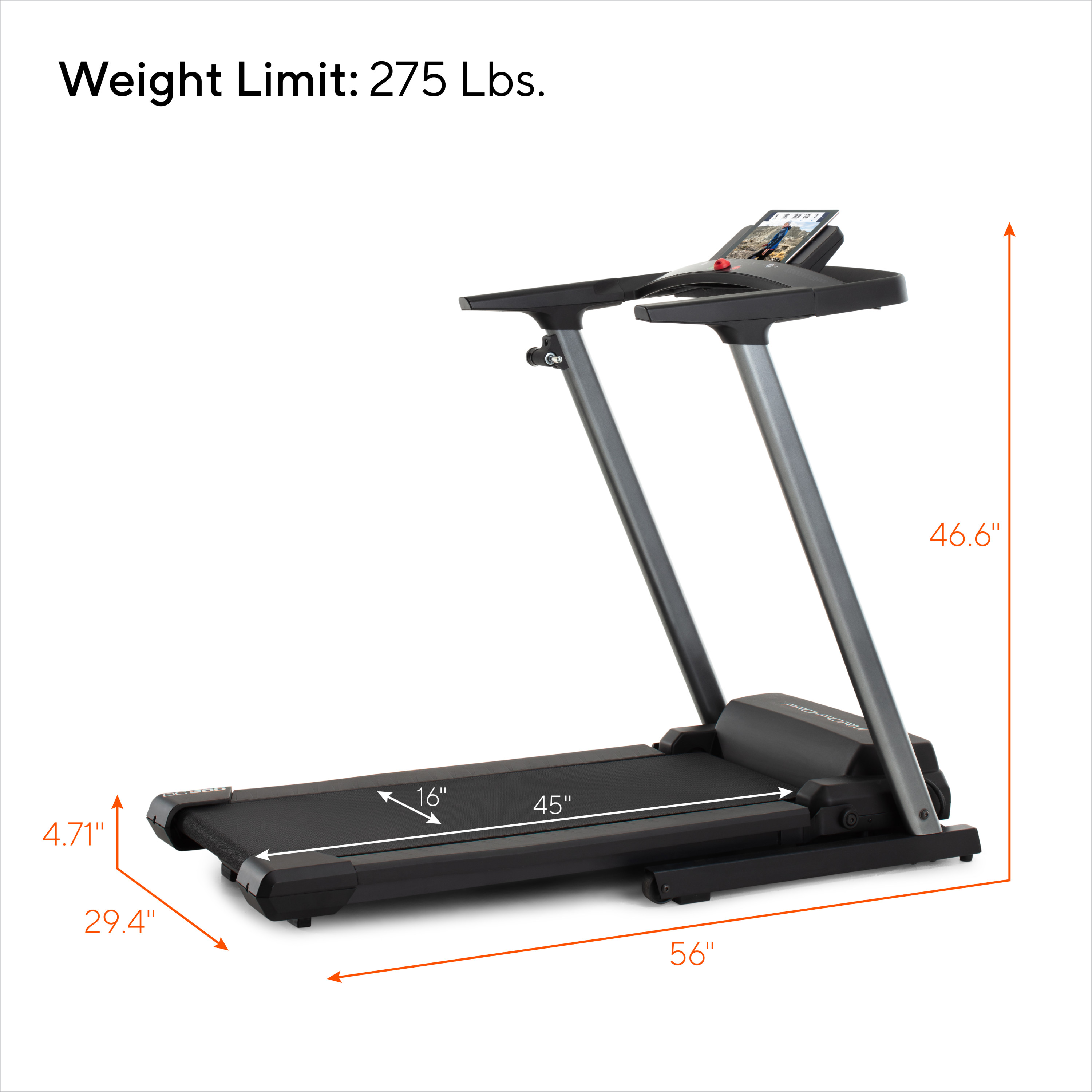 ProForm Cadence Compact 300 Folding Treadmill, Compatible with iFIT Personal Training - image 2 of 37