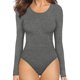 thumbnail image 1 of Xishao Women's Round Neck Short Sleeve T Shirts Basic Bodysuits Xishao ropa, 1 of 2