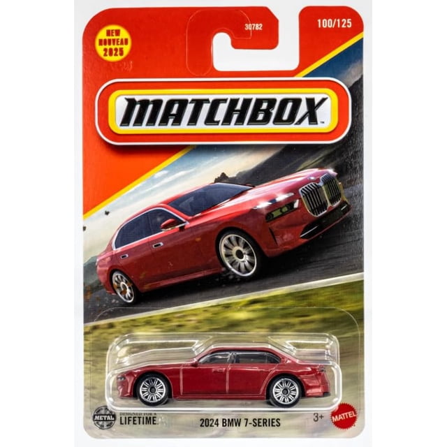 Vehículo de juguete fundido a presión Matchbox 2024 BMW Serie 7 a escala 1:64