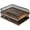 2 Layer, variant on Vintage Wood & Metal Letter Tray， Stackable Desk Organizers Paper Tray， for File Magazines Mail Organizer, Vintage Wood Desk File Organizer with Pen Holder(3 Layer)