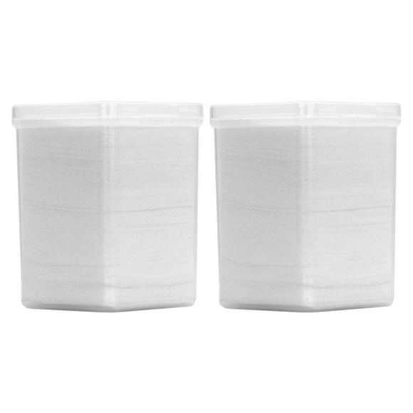 2 cajas de pilotaje de pestañas limpieza algodón almohadilla de uñas polaco herramienta de pestañas removedor de algodón