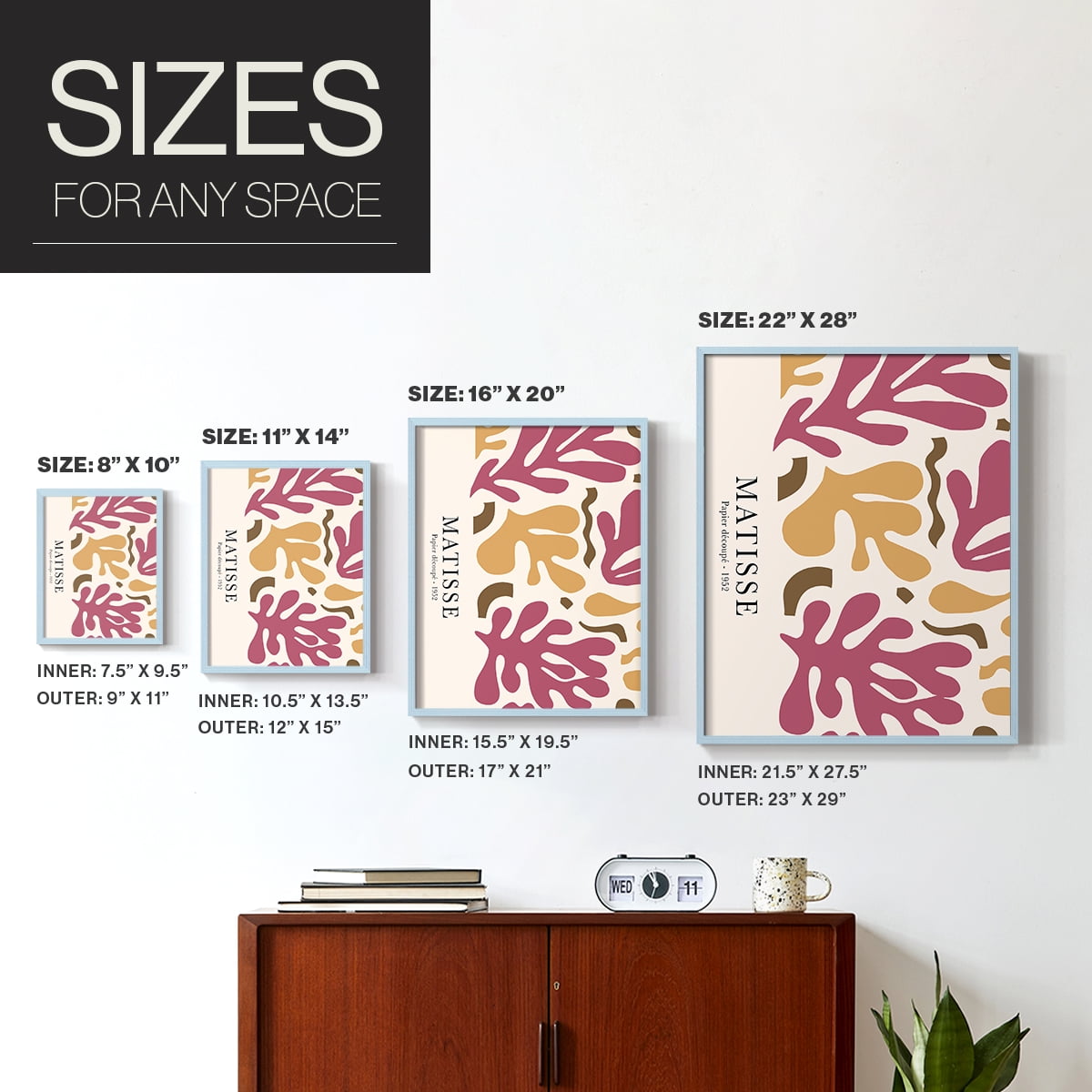 Matisse CCXLVII in Solid Wood 11 x 14 Framed Print