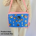thumbnail image 4 of Multi-Color Ita Crossbody Bag and Multi-Color Insert, Ita Messenger Bag, Window Bag, Pin Purse, Pin Display Bag, Ita Bags, Pin Trading Bag, Itabag, Shoulder Ita Bag., 4 of 8