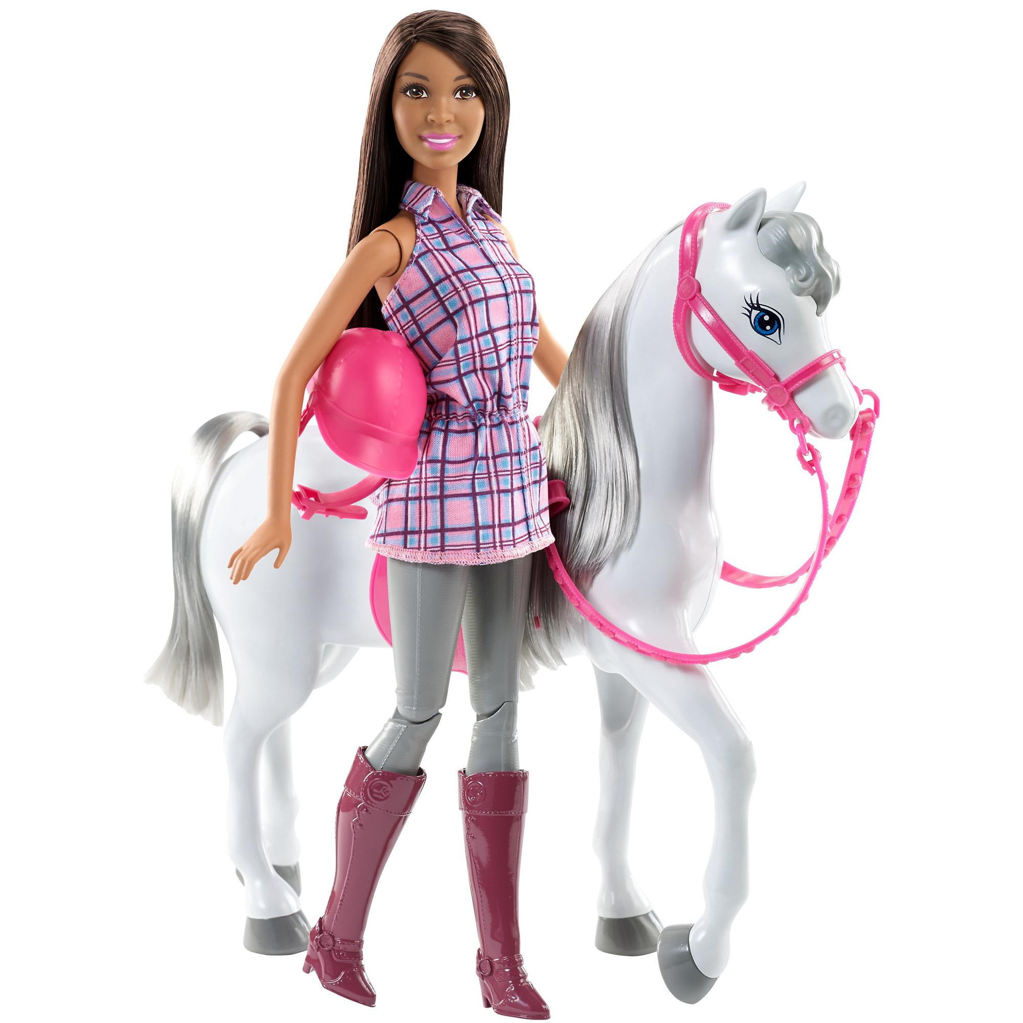 barbie saddle and ride horse walmart