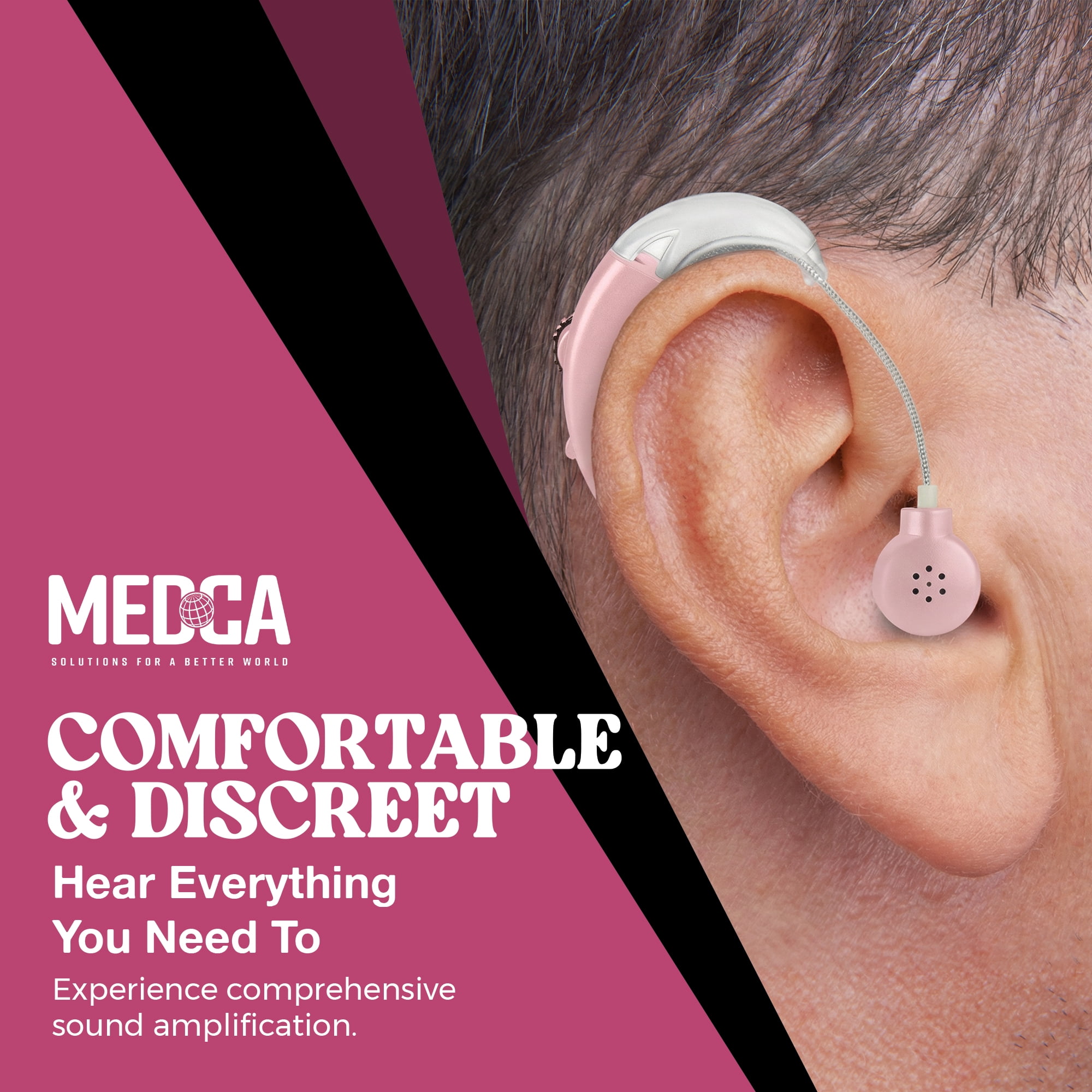 MEDca Behind the Ear Sound Multicolor Digital Sound Enhancer Amplifier