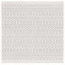 SAFAVIEH Martha Stewart Vermont Diamond Area Rug, Ivory, 6' x 6' Square