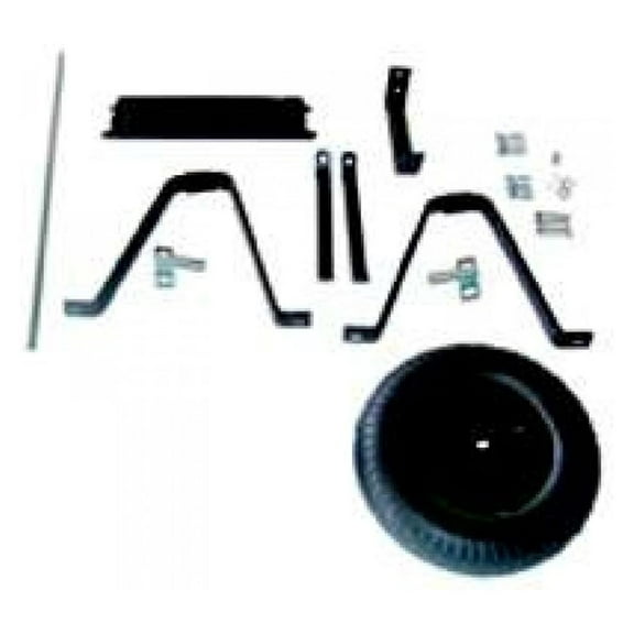 Wheelbarrow Parts & Tire Kit - 6 Cu Ft Steel Wheelbarrow Replacement - Includes Pneumatic Tire & Block Tier - Steel Construction - Garden Cart Accessories
