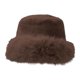 thumbnail image 1 of Sombrero de pescador de invierno, elegante, bonito, resistente al viento, suave y cálido, para caminar por la calle y hacer senderismo. Marrón, 1 of 7