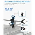 thumbnail image 3 of Starlink Mini Adjustable Clamp Mount Kit for RV Roof Racks, Ladders & Poles – Aluminum Alloy Dual-Pivot Bracket for Outdoor, Marine & Travel Installations, 3 of 6