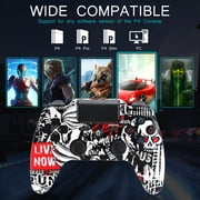 Wireless Controller Compatible with P4/P4 Slim/P4 Pro/Windows PC, Skull