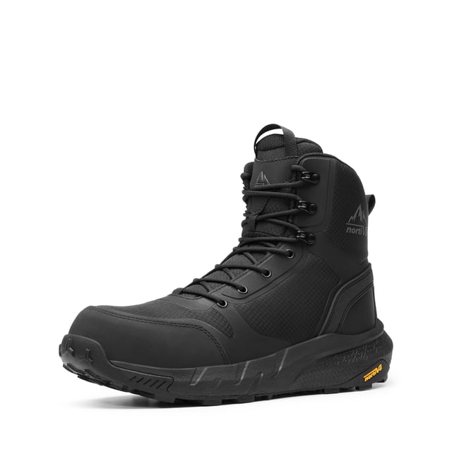 Botas de Seguridad para Hombre NORTIV 8 con Punta Compuesta de 8'' Negras Talla 8