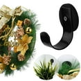 thumbnail image 2 of Ghojet Pack Of 2 Magnetic Black Iron Wreath Hanger, 1.6" x 2.5", 2 of 9
