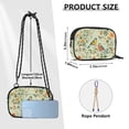 thumbnail image 4 of FORMRS Mini Crossbody Bag for Women Adjustable Shoulder Rope Travel Casual Phone Purse, Green Floral Pattern, 4 of 7