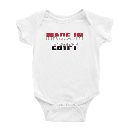 

Made In Egypt Funny Baby Bodysuit Boy Girl Clothes