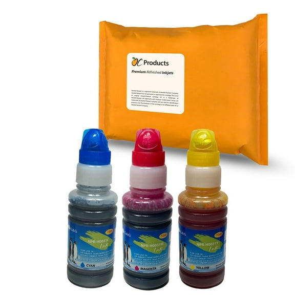 OCProducts Compatible Ink Replacement for HP 31 for Smart Tank 5000 5101 5102 6001 7001 7301 7602 Plus 551 555 559 651 655 (3 Pack)
