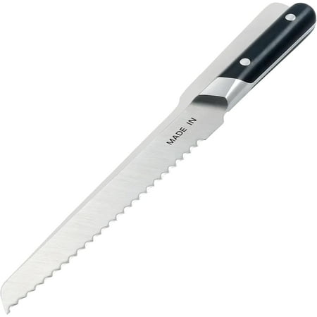 9 Inch Bread Knife France - Full Tang With Truffle Black Handle