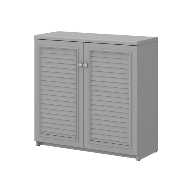 Fairview Small Storage Cabinet with Doors in Cape Cod Gray - Engineered Wood