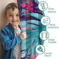 thumbnail image 3 of Blackout Kids Curtains,Colorful Tropical Leaf Pattern Childrens Insulated Curtains Set Of 2,Bedroom Essentials,Toddler Room Decor 52"x84", 3 of 5