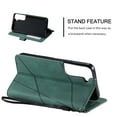 thumbnail image 4 of Allytech Galaxy S22 Case, Galaxy S22 Wallet Case, PU Leather Slim Fit Credit Cards Holder Folding Stand Shockproof Protective Wallet Case TPU Cover for Samsung Galaxy S22, Green, 4 of 5