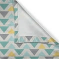 thumbnail image 5 of Ambesonne Geometric Grommet Curtain, Chevron Retro Style, 50" x 96", Seafoam Yellow Grey, 5 of 6
