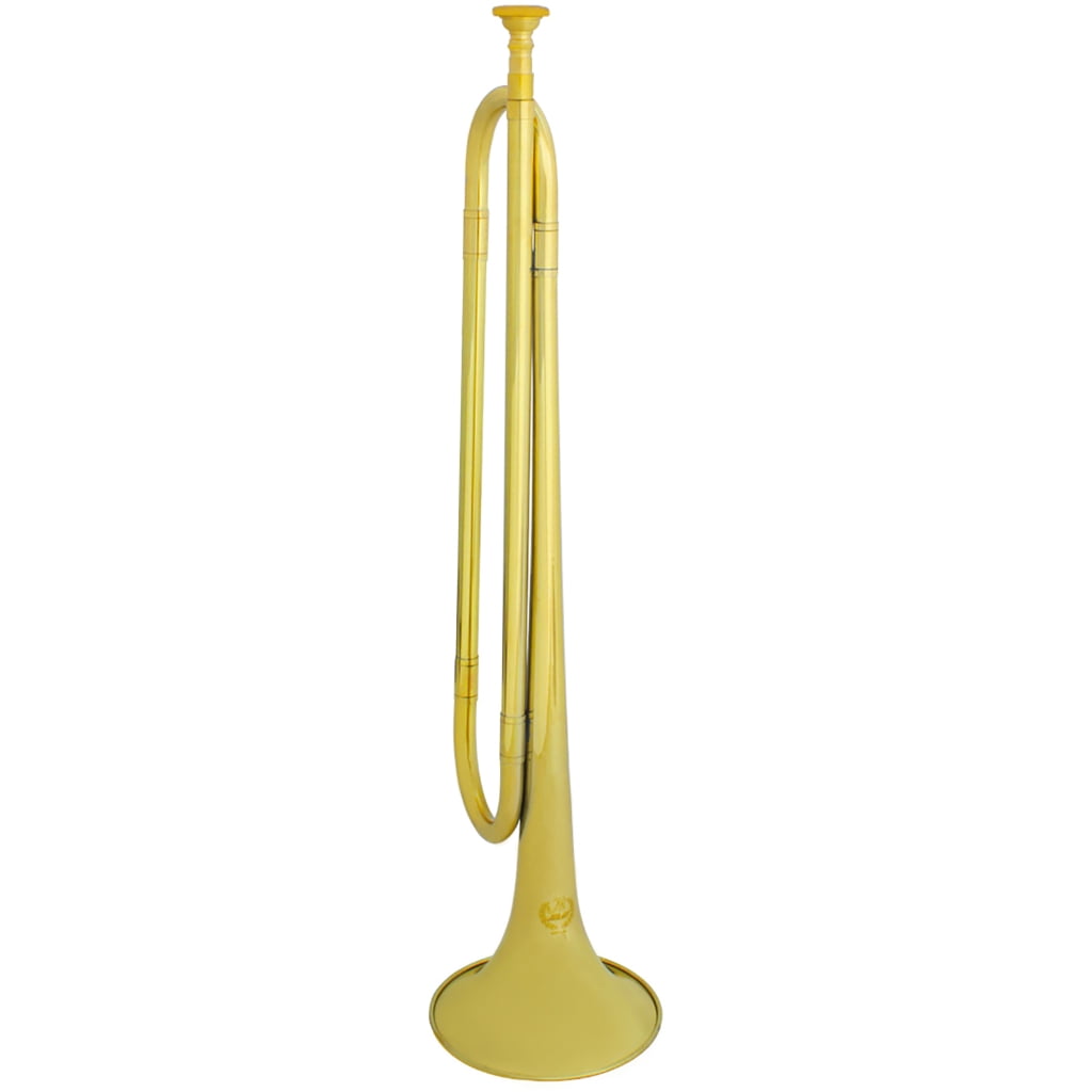 Miiottaa Light Weight Brass Trumpet Bb Flat Bugle with Mouthpiece For Long Practice