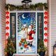 thumbnail image 5 of Cortina navideña de poliéster de 35 x 72 pulgadas con diseño de Papá Noel | Decoración navideña duradera para puertas, paredes y mesas | Fácil de instalar para fiestas, 5 of 6