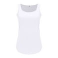thumbnail image 4 of Ruyang Tank Tops for Women Women's Summer Sleeveless Square Collar Solid Color Vest T Shirt Top Exercise Shirts Women, 4 of 9