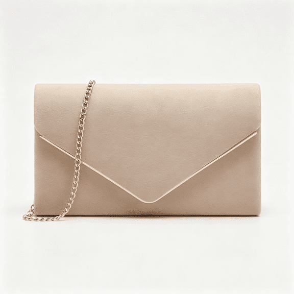 AOMRCOL Women Faux Suede Evening Clutch Bags Formal Party Clutches Wedding Purses Cocktail Prom Clutches Nude Purse