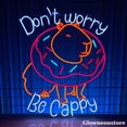 thumbnail image 2 of Glowneon Don’t Worry Be Cappy Neon Sign, Donut Capybara Led Sign, Animal Led Light, Bakery Decor, 2 of 4