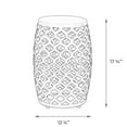 thumbnail image 4 of Abble 18’’White Geometric Cut Iron Side Table, 4 of 4