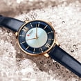 thumbnail image 2 of Curren Branded Women's Watches 2021 Lux Elegant Ladies Wristwatch With Leather Bracelet Royal Blue Quartz Wristwatches, 2 of 6