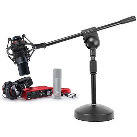 Focusrite 3 Gen Podcast Podcasting Kit w/2I2 Interface+Mic+Headphones+Boom Stand