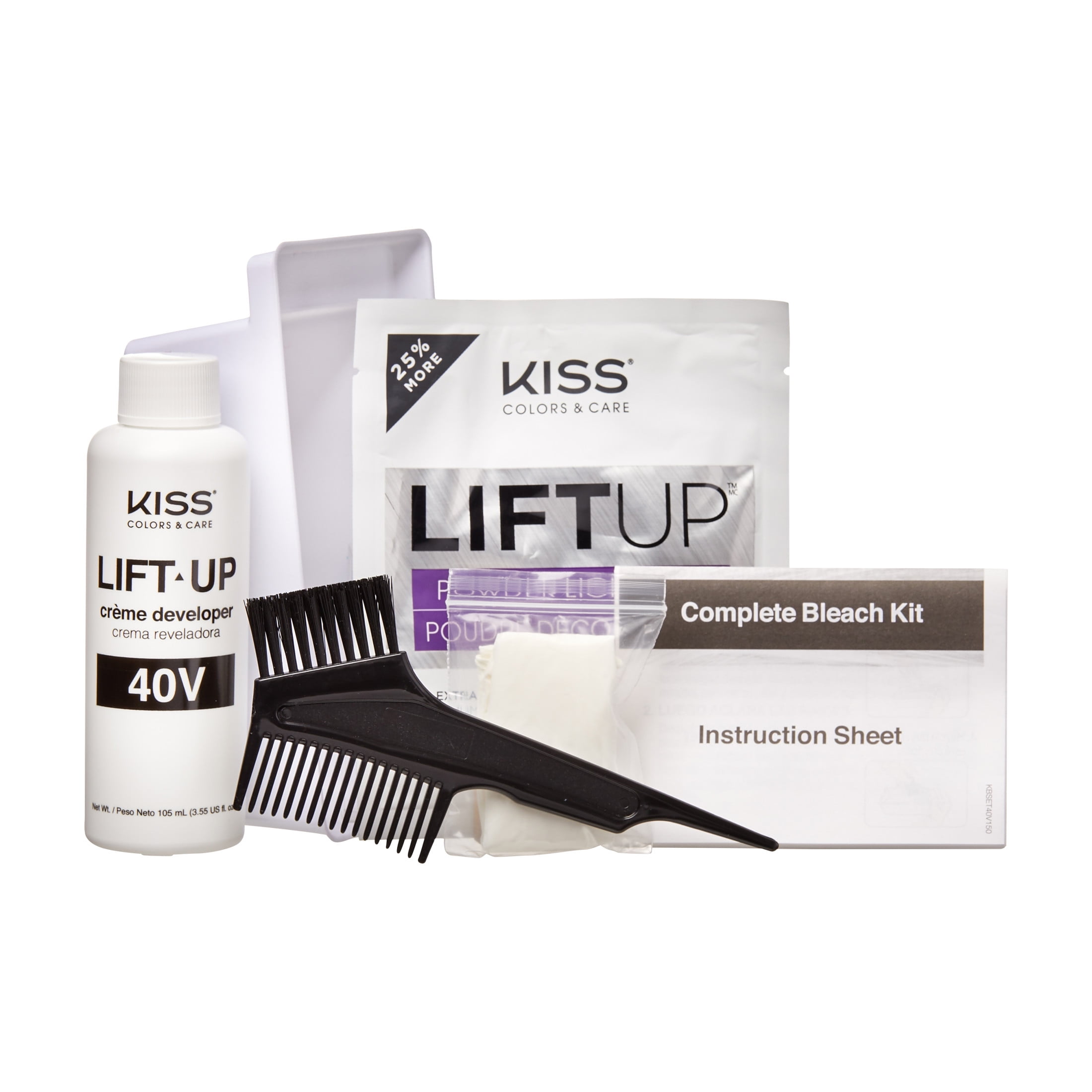Kiss Colors & Care Maximum Strength Lift-Up Complete Hair Bleach Kit, 3.55 fl oz