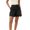 black, variant on Women High Waist Denim Shorts, Casual Wide Leg Cargo Jean Shorts with Patch Pockets