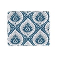 thumbnail image 4 of Otomana Storage HomePop Home Decor con estampado de medallones Ikat azules, 4 of 7