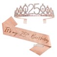 thumbnail image 1 of Conjunto de 3 piezas con correa para el hombro y banda para el cabello digital para 13, 16, 18 y 21 cumpleaños, 1 of 5