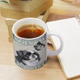 thumbnail image 5 of Black White Shih Tzu Ceramic Coffee Mug Tea Cup, Dog Gift for Dog Dad 11 oz, 5 of 8