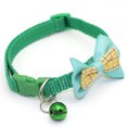 thumbnail image 4 of Pet Plaid Bowknot Collar for Cat Dog Adjustable Collar with Bell, 4 of 6