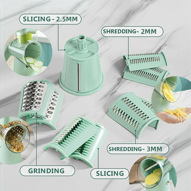 Good Silvercrest Elektrische rasp, 5-in-1 roestvrijstalen salademaker, BPA-vrij, 150 W, 3 jaar garantie