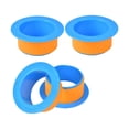 thumbnail image 2 of GUOOL 4 Pcs Distributeur de Film Étirable Distributeur de Film Rétractable Poignées de Palette Compactes Protectrices Poignée de Film Rétractable pour Bureau Maison Bleu Orange, 2 of 9