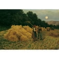 thumbnail image 2 of Theodor Von Hörmann 24x18 Gold Ornate Framed and Double Matted Museum Art Print Titled - Moon Ride After Harvest I (1892), 2 of 4