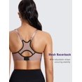 thumbnail image 3 of TEMOGU-Women's Full Support High Impact Racerback Lightly Lined Underwire Sports Bra, 3 of 4