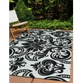 thumbnail image 3 of 4' x 6' Simply Daisy Alexys French Country Chenille Area Rug, Black, 3 of 5
