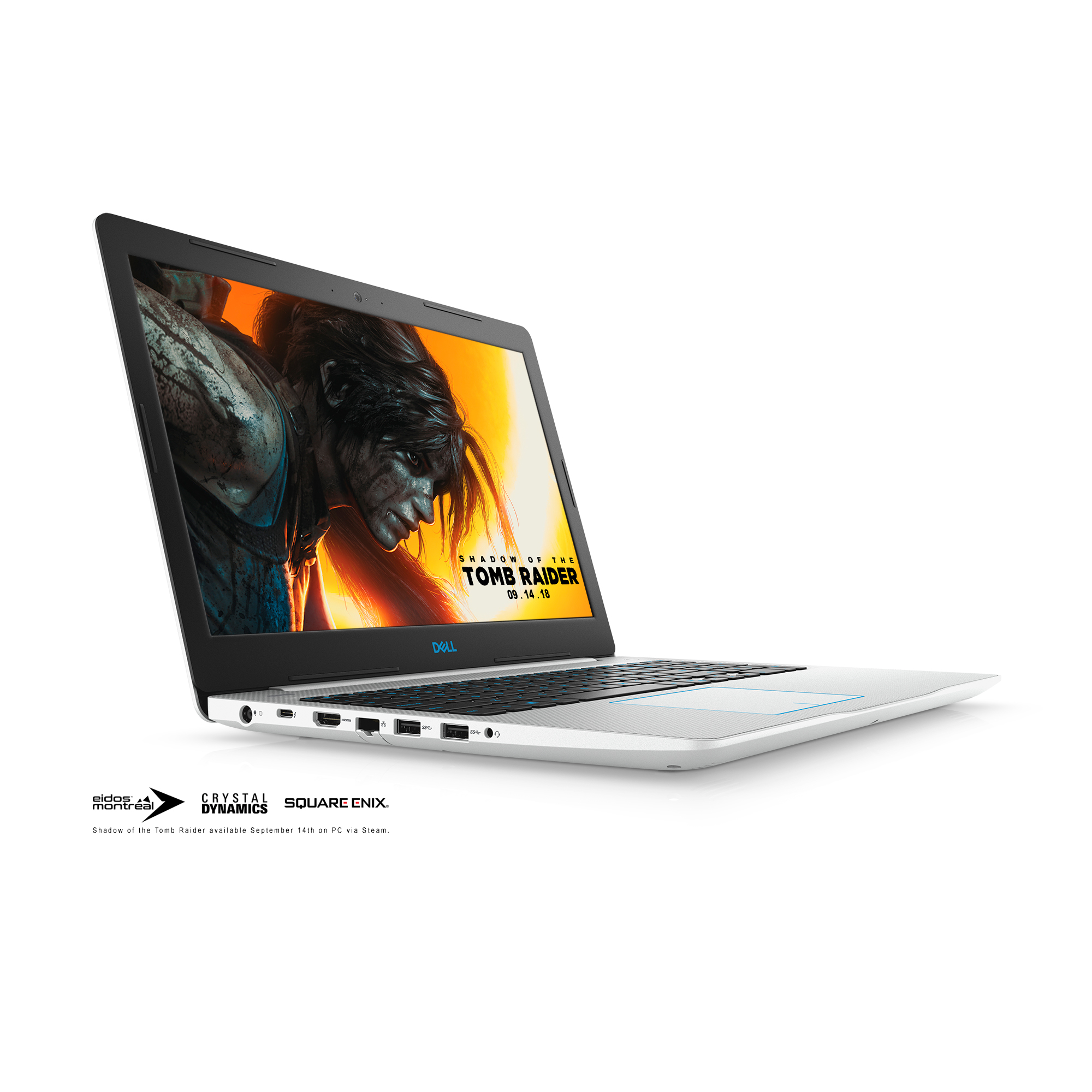 Dell G3 Gaming Laptop 15.6" Full HD, Intel Core i7-8750H, NVIDIA GeForce GTX 1050 Ti 4GB, 1TB HDD + 128GB SSD, 8GB RAM, G3579-7054WHT - image 5 of 6