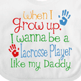 thumbnail image 4 of Inktastic Lacrosse Player Like Daddy Boys or Girls Baby Bib, 4 of 4