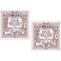 LOT OF 2 - Ernie Ball Ernesto Palla Nylon Ball End Guitar Strings, P02409^2