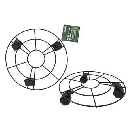 Familymaid 27569 9.75 in. Dia x 1.75 in. Plant Stand with Wheels - Pack of 24
